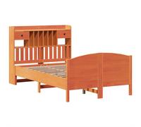 Bookcase Bed without Mattress Home Bed Frame Bed Base Solid Wood Pine vidaXL