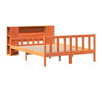 Bookcase Bed without Mattress Home Bed Frame Bed Base Solid Wood Pine vidaXL