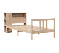 Bookcase Bed without Mattress Home Bed Frame Bed Base Solid Wood Pine vidaXL