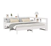 Bookcase Bed without Mattress Home Bed Frame Bed Base Solid Wood Pine vidaXL