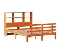 Bookcase Bed without Mattress Home Bed Frame Bed Base Solid Wood Pine vidaXL