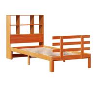 Bookcase Bed without Mattress Home Bed Frame Bed Base Solid Wood Pine vidaXL
