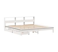 Bookcase Bed without Mattress Home Bed Frame Bed Base Solid Wood Pine vidaXL