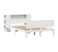 Bookcase Bed without Mattress Home Bed Frame Bed Base Solid Wood Pine vidaXL
