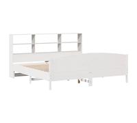 Bookcase Bed without Mattress Home Bed Frame Bed Base Solid Wood Pine vidaXL
