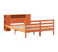 Bookcase Bed without Mattress Home Bed Frame Bed Base Solid Wood Pine vidaXL
