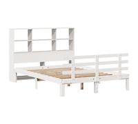 Bookcase Bed without Mattress Home Bed Frame Bed Base Solid Wood Pine vidaXL