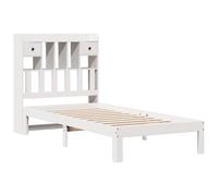 Bookcase Bed without Mattress Home Bed Frame Bed Base Solid Wood Pine vidaXL