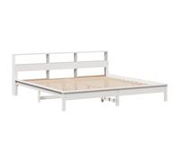 Bookcase Bed without Mattress Home Bed Frame Bed Base Solid Wood Pine vidaXL