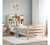 Bookcase Bed Without Mattress Super King Solid Wood Pine