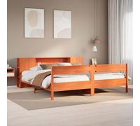 Bookcase Bed without Mattress Home Bed Frame Bed Base Solid Wood Pine vidaXL