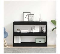 Bookcase Black Oak 100x30x72cm Engineered Wood Open Shelves Sturdy Durable Cozy