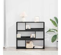 vidaXL Book Shelf Black Oak 100 x 33 x 94.5 cm Engineered Wood, Living Room, Rectangular, Modern, Ample Storage, Elegant Design, Comfortable Seating, Functional Layout, Inviting Atmosphere
