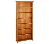 Bookcase Book Rack Display Shelf Cabinet Standing Shelf Solid Wood Oak vidaXL