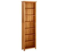 Vidaxl 7-Tier Bookcase 60X22X200 Cm Solid Oak Wood