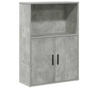 vidaXL Bookcase Concrete Grey 60x24x85 cm Engineered Wood bookshelf book case
