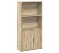 (brown oak) vidaXL Bookcase Sonoma Oak 60x24x120 cm Engineered Wood bookshelf book case