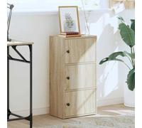 Bookcase Bookshelf Cabinet Storage Shelf Book Stand Engineered Wood vidaXL