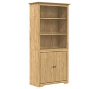 Bookcase Bookshelf File Cabinet Sideboard Book Rack Solid Wood Pine vidaXL