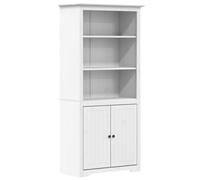 Bookcase Bookshelf File Cabinet Sideboard Book Rack Solid Wood Pine vidaXL
