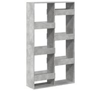 Bookcase Bookshelf Rack Storage Cabinet Concrete Grey Engineered Wood vidaXL