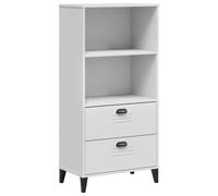 Bookcase Bookshelf Side Cabinet Storage Shelf Book Rack Solid Wood Pine vidaXL