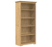 Bookcase Bookshelf Sideboard File Cabinet Rack Solid Wood Pine 5-Tier vidaXL