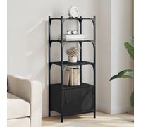 vidaXL Bookcase 3-Tier Grey Sonoma 41x30x109.5 cm Engineered Wood