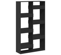 Bookcase Bookshelf Storage Cabinet Book Stand Black Engineered Wood vidaXL