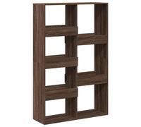 Bookcase Bookshelf Storage Cabinet Book Stand Brown Oak Engineered Wood vidaXL