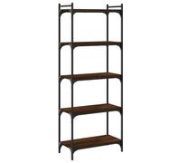 (black, 40 x 30 x 154 cm) vidaXL Bookcase Bookshelf Storage Cabinet Rack Book Shelf Engineered Wood
