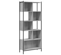 vidaXL Bookcase Smoked Oak 72X28X172 Cm Engineered Wood, Brown
