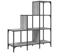 Bookcase Bookshelf Storage Shelf Side Cabinet Engineered Wood and Metal vidaXL