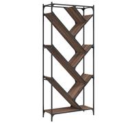 Bookcase Bookshelf Storage Shelf Side Cabinet Engineered Wood and Metal vidaXL