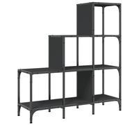 Bookcase Bookshelf Storage Shelf Side Cabinet Engineered Wood and Metal vidaXL