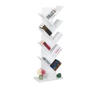 Bookcase Bookshelf Tree Media Storage Lounge Office Shelf 9 Tier 138x51x25 cm