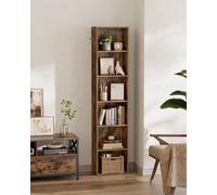 Bookcase, Bookshelf With 6 Shelves, For Living Room, Study, Office, Bedroom, Industrial Style, Rustic Brown
