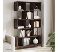 Bookcase Brown Oak 102x28x172 cm Engineered Wood Berkfield Home Brown One Size
