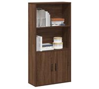 (brown oak) vidaXL Bookcase Sonoma Oak 60x24x120 cm Engineered Wood bookshelf book case
