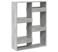 vidaXL Bookcase Concrete Grey 100X33X135 Cm Engineered Wood, Grey