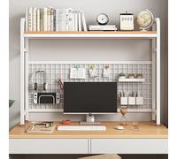 Bookcase Desktop Organizer - 2/3-Tier Multipurpose Shelf for Home Office & Dorm Room, Over The Desk Storage Solution