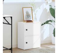 vidaXL Bookcase White 40x24x52 cm Engineered Wood bookshelf book case