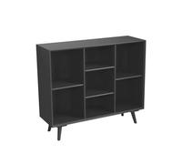 Bookcase Floor-Standing Bookshelf Display Cabinet Storage Rack Multi-functional Simple Modern Walnut Design for Living Room and Home