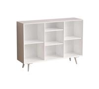 Bookcase Floor-Standing Bookshelf Display Cabinet Storage Rack Multi-functional Simple Modern Walnut Design for Living Room and Home