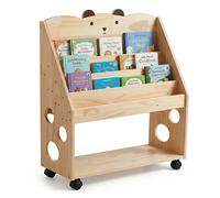 Bookcase for children, children's book display, kids' shelf, castors, chalkboard