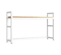 Bookcase for Computer Desktop, 2-Tier Multipurpose Bookshelf, Countertop Hutch for Storage, Home Office Organization, Modern Style, Easy Assembly