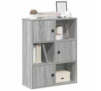 Bookcase Grey Sonoma 60x24x76.5 cm Engineered Wood Berkfield Home Grey One Size