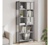 Bookcase Bookshelf Storage Cabinet Shelving Unit Rack Engineered Wood vidaXL