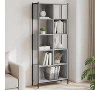 Bookcase Grey Sonoma 72x28x172 cm Engineered Wood Berkfield Home Grey One Size