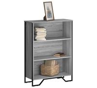 vidaXL Bookcase Grey Sonoma 80x31x106 cm Engineered Wood